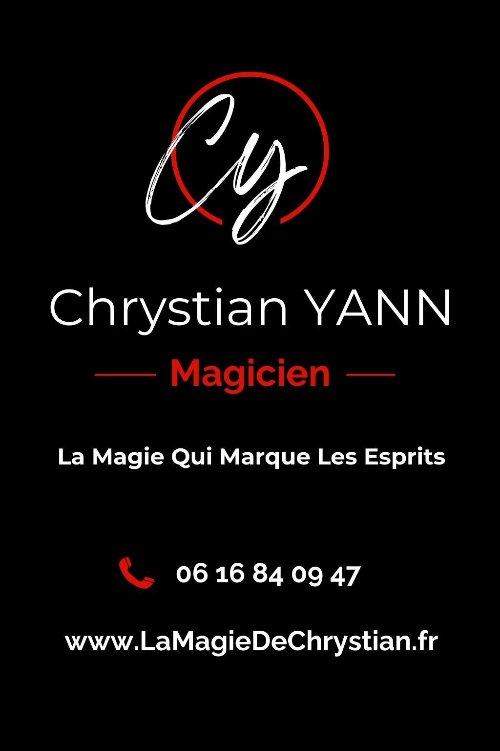 Carte de visite Chrystian Yann